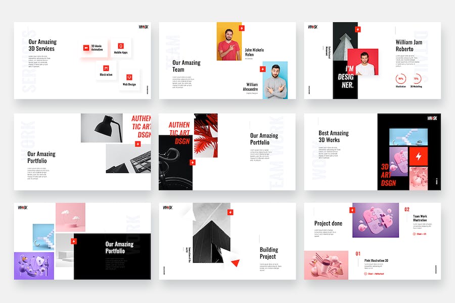 白色极简主义风格PPT模板 - 顶尖PPT