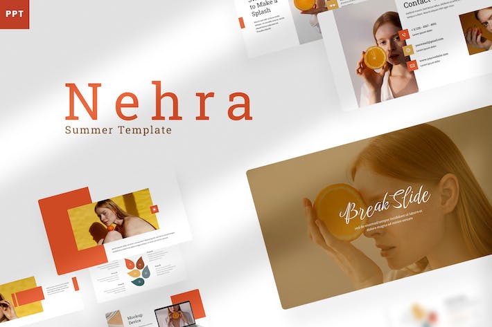 橙色美食烹饪主题PPT模板 - 顶尖PPT