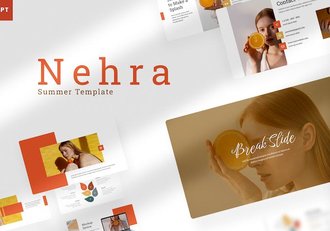 橙色美食烹饪主题PPT模板 - 顶尖PPT