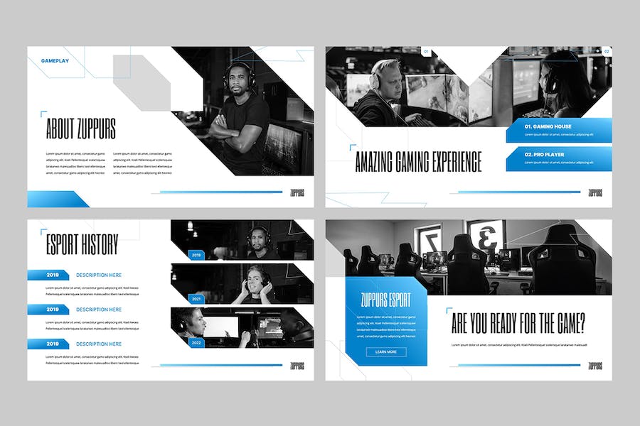 现代游戏设计讲述方案Keynote模板 - 顶尖PPT