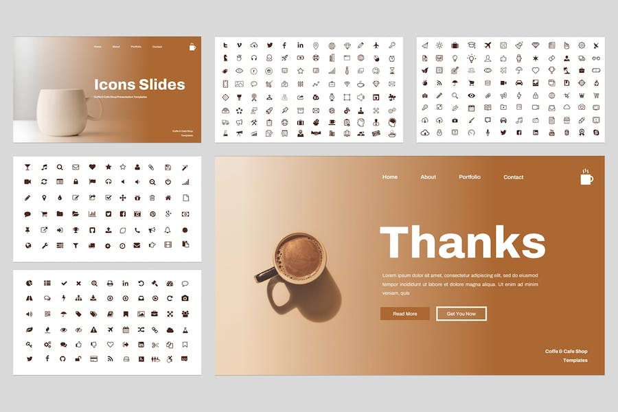 咖啡馆咖啡厅商务推介方案PPT模板 - 顶尖PPT