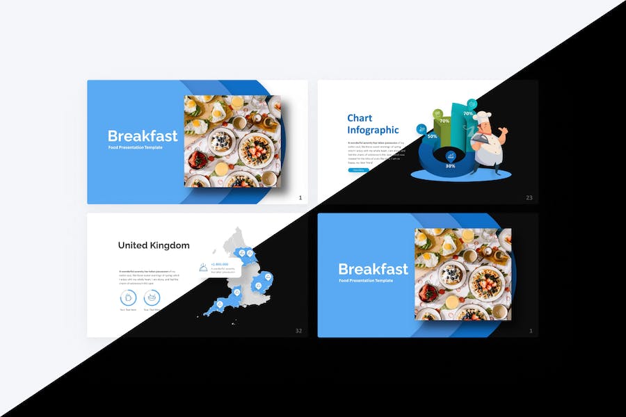 早餐食物营养搭配PPT模板 - 顶尖PPT