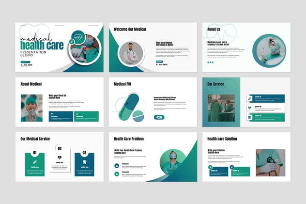 医院宣传医学学术会议报告PPT模板 - 顶尖PPT