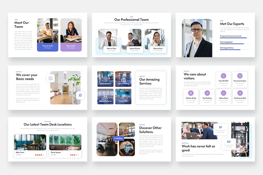 协同办公模式介绍Keynote演示模板 - 顶尖PPT