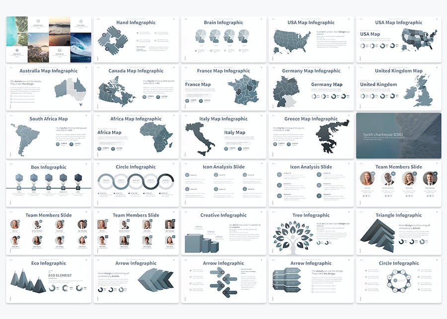 3套keynote国外创意数据图形合集 - 顶尖PPT