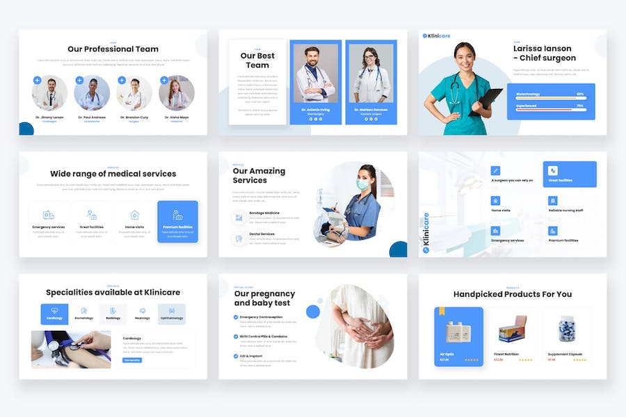 医疗诊所护理keynote模板 - 顶尖PPT