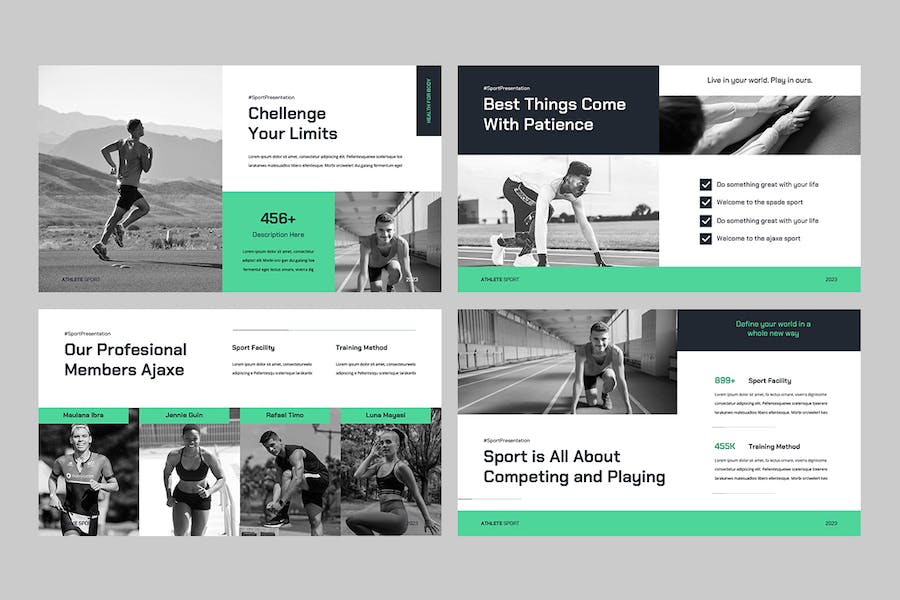 体育运动健身培训方案展示Keynote模板 - 顶尖PPT