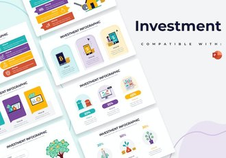 商业投资项目数据分析信息图PPT模板 - 顶尖PPT