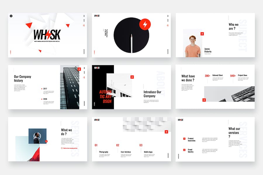 白色极简主义风格PPT模板 - 顶尖PPT