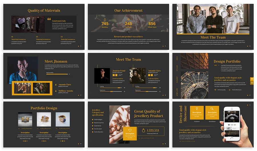 珠宝首饰品牌推广展示Keynote模板 - 顶尖PPT