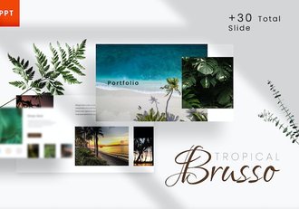 旅游度假景点介绍PPT模板 - 顶尖PPT