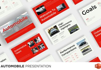 汽车竞品卖点分析PPT模板 - 顶尖PPT