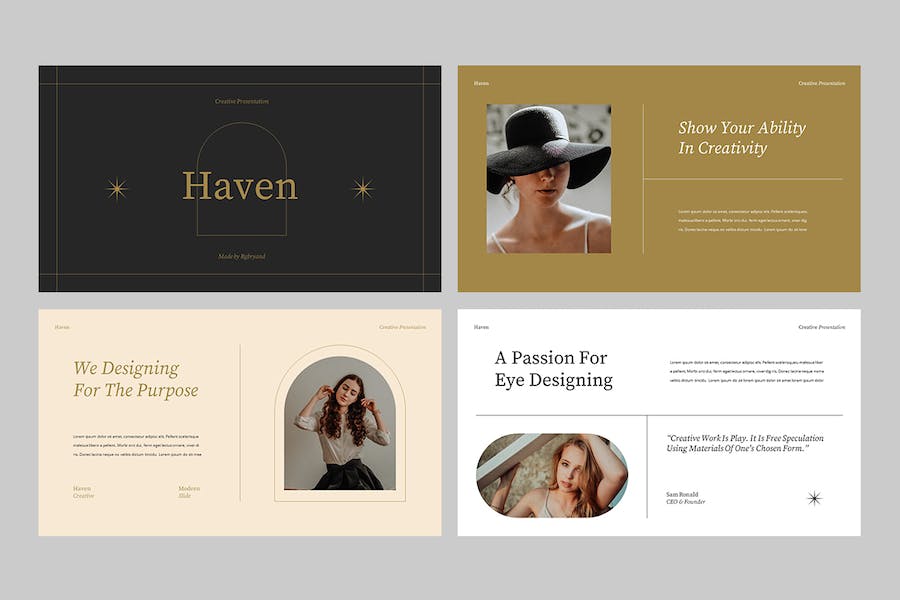 欧美创意工作室作品集Keynote模板 - 顶尖PPT