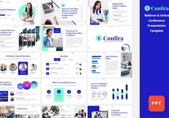网络研讨会PowerPoint模板 - 顶尖PPT