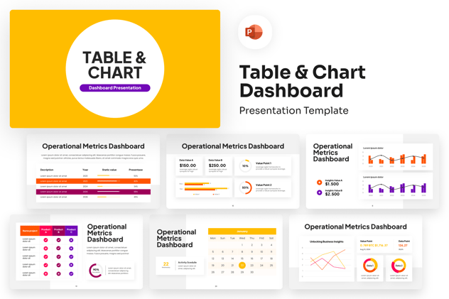 表格信息图表数据可视化展示PPT模板 - 顶尖PPT