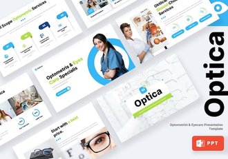 眼部护理验光师PPT模板 - 顶尖PPT