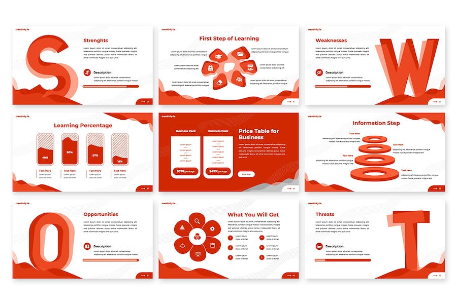 创意红色系主题演讲Keynote模板 - 顶尖PPT