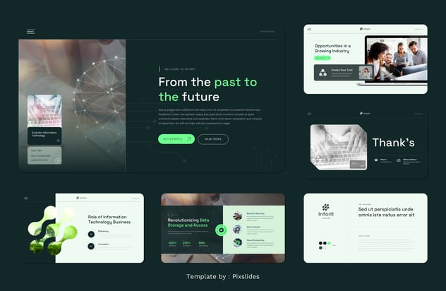 云计算人工智能大数据信息技术keynote模板 - 顶尖PPT