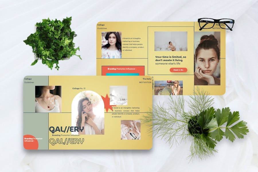 网红影响者社交媒体推广PPT模板 - 顶尖PPT