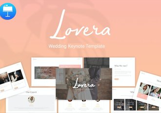 极简风格婚礼活动主题keynote模板 - 顶尖PPT