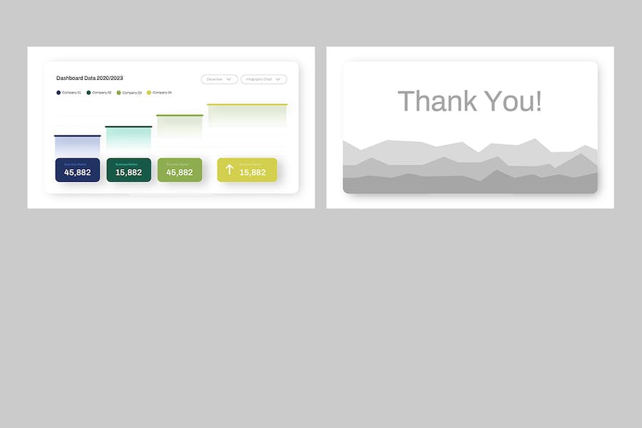 数据仪表板可视化展示Keynote模板 - 顶尖PPT