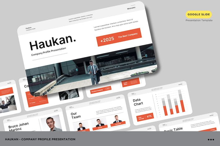 白色极简公司简介PPT模板 - 顶尖PPT