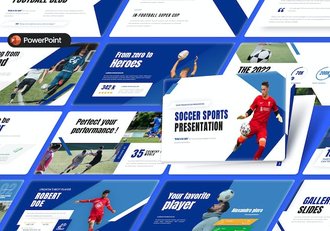 足球体育比赛活动PPT模板 - 顶尖PPT
