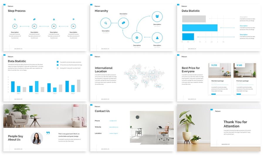 设计师汇报方案室内设计课程keynote模板 - 顶尖PPT