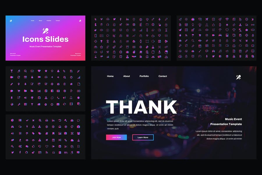 派对音乐活动策划宣传PPT模板 - 顶尖PPT