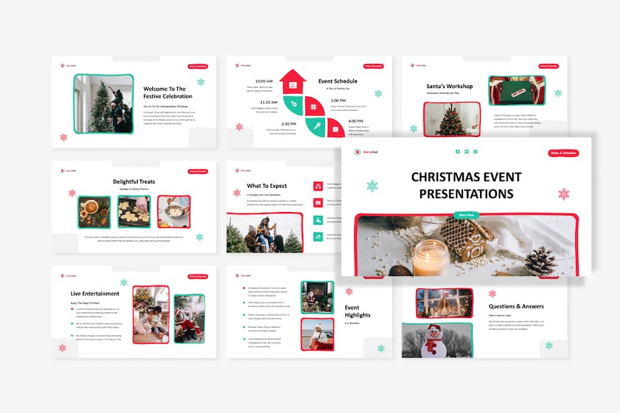 圣诞节活动方案展示PPT模板 Retry - 顶尖PPT