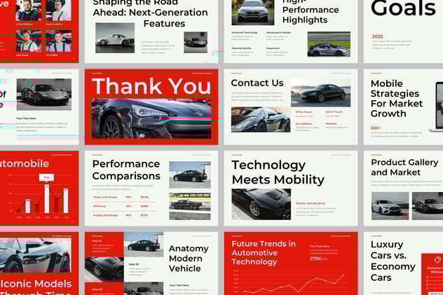 汽车竞品卖点分析PPT模板 - 顶尖PPT