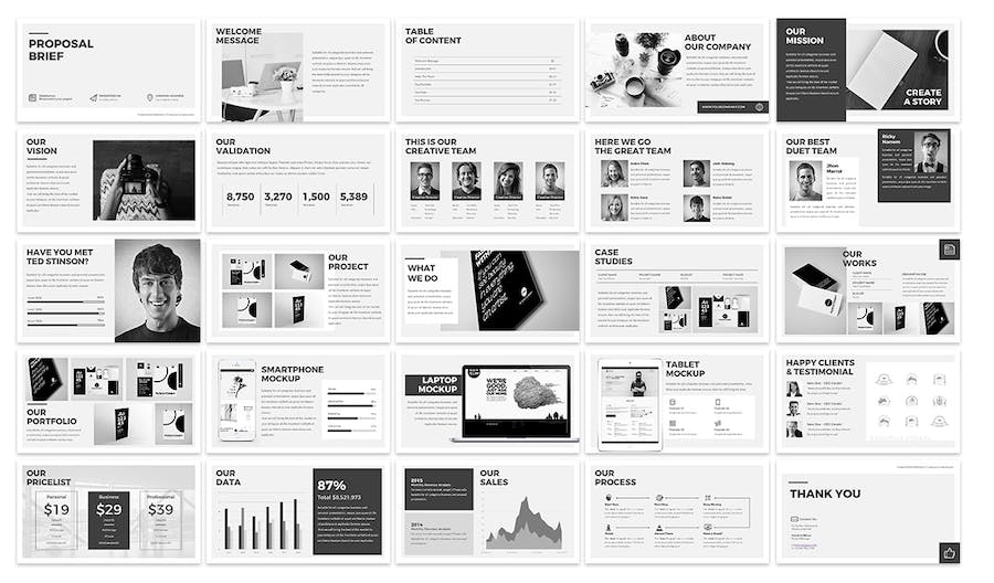 商业建议提案方案演讲展示Keynote模板 - 顶尖PPT