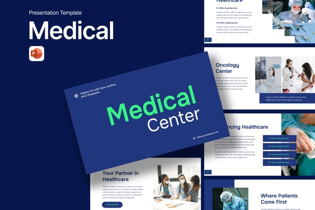 医学研究医疗中心介绍展示PPT模板 - 顶尖PPT