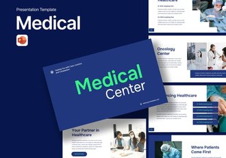 医学研究医疗中心介绍展示PPT模板 - 顶尖PPT