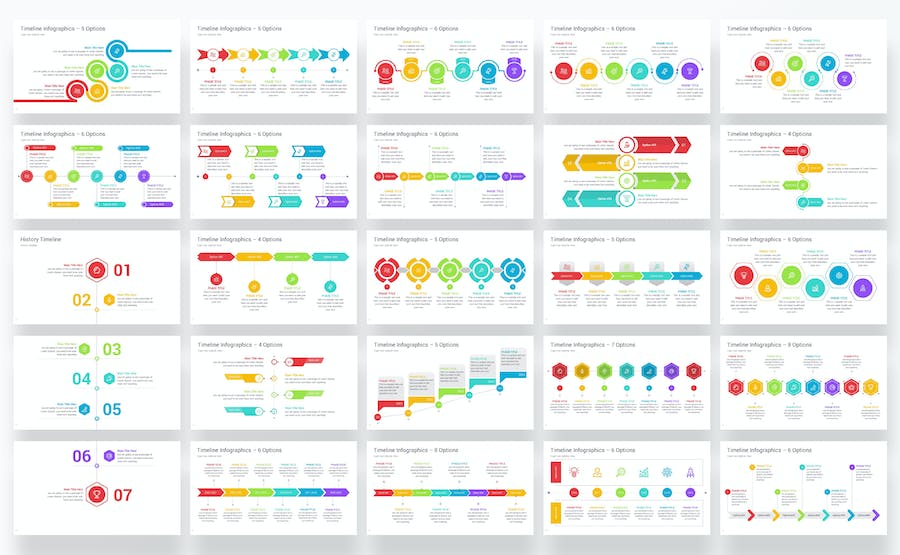 项目时间线进度规划展示Keynote模板 - 顶尖PPT