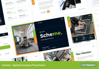 公司计划议程日程安排Keynote模板 - 顶尖PPT