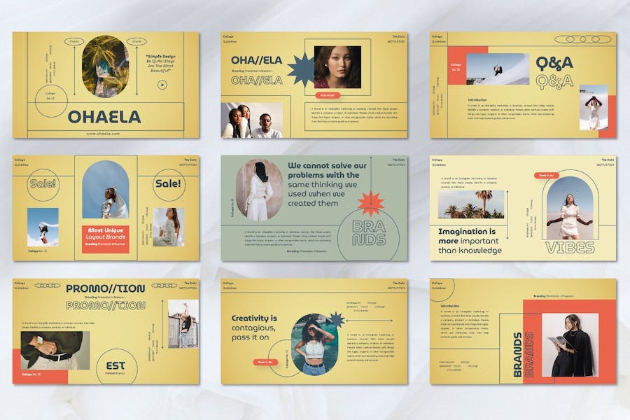 网红影响者社交媒体推广PPT模板 - 顶尖PPT