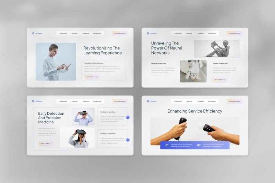 虚拟世界VR人工智能未来科技主题PPT模板 - 顶尖PPT