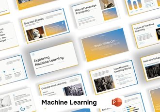 机器学习AI科技智能PPT模板 - 顶尖PPT