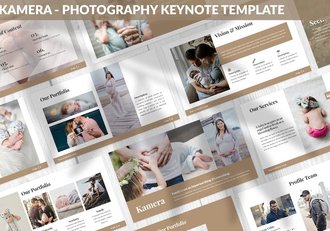 摄影作品艺术展示推介方案Keynote模板 - 顶尖PPT