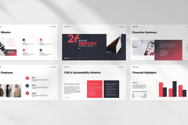 年度财务报告总结展示PPT模板 - 顶尖PPT