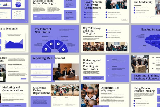 非营利公益机构品牌管理Keynote模板 - 顶尖PPT