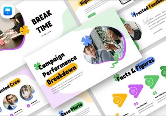 活动绩效细分keynote模板 - 顶尖PPT