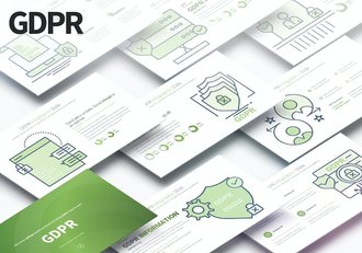 GDPR信息图形PPT模板 - 顶尖PPT