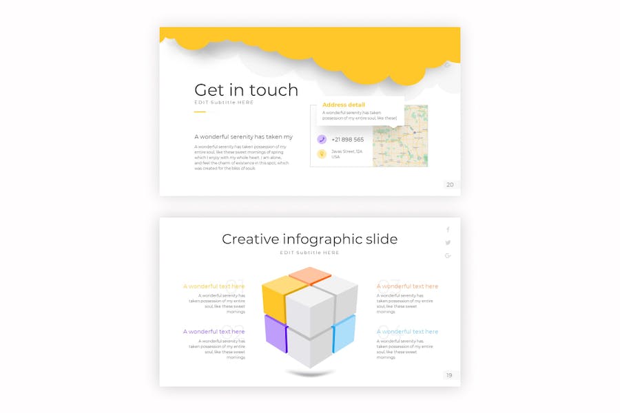 国外社交媒体平台年终数据汇报分析PPT模板 - 顶尖PPT