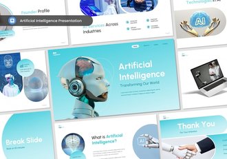 人工智能演讲主题keynote模板 - 顶尖PPT