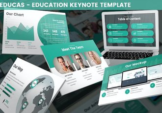 教育培训机构课程学习Keynote模板 - 顶尖PPT