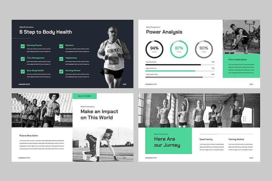 体育运动健身培训方案展示Keynote模板 - 顶尖PPT