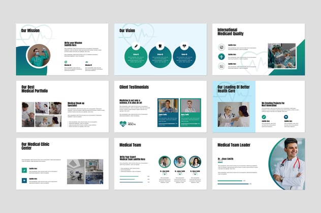 医院宣传医学学术会议报告PPT模板 - 顶尖PPT