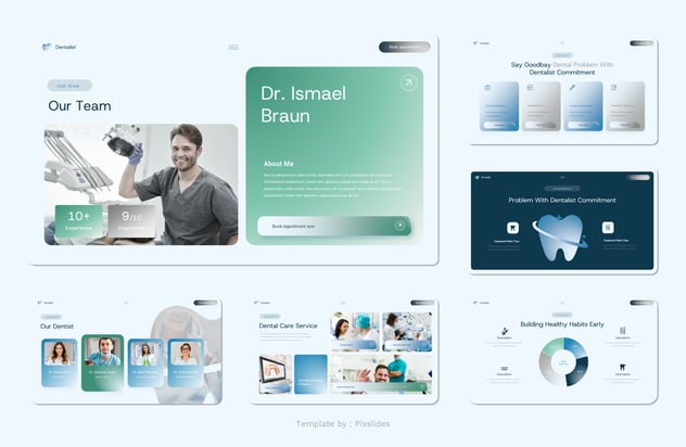 牙科和牙医诊所服务PPT模板 - 顶尖PPT